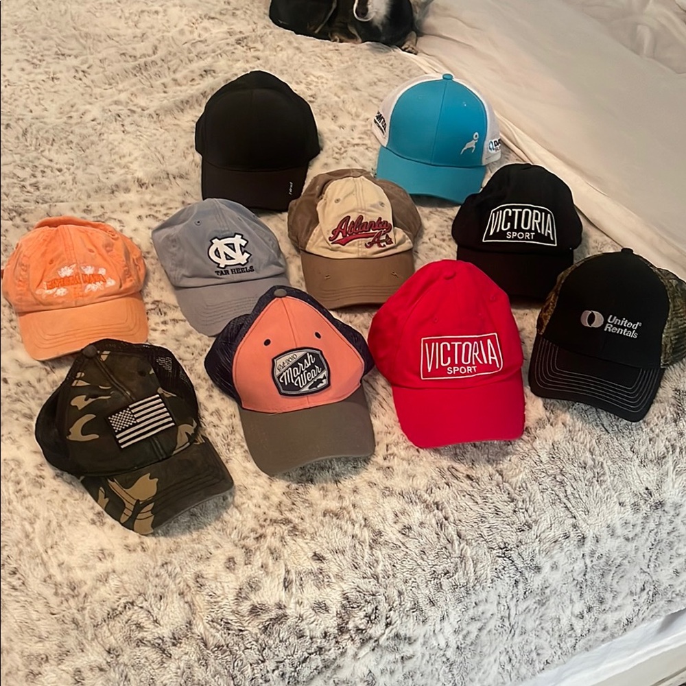 10 Hat Bundle - Assorted Baseball Caps Collection - image 1